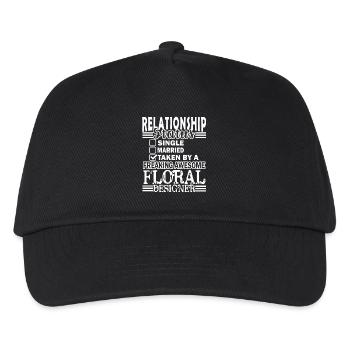 Floral Designer Relationship Status - Kids’ Baseball Cap - black - Front