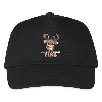 Elche Elch - Kinder Basecap - Schwarz - Vorne