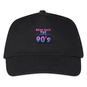 Bring Back the 90's Retro Boombox 90s - Kids’ Baseball Cap - black - Front