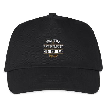 This Is My Retirement Uniform 4 - Kinder Basecap - Schwarz - Vorne