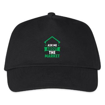 Ask Me About The Market - Kinder Basecap - Schwarz - Vorne