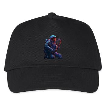 Astronaut Harfe - Kinder Basecap - Schwarz - Vorne