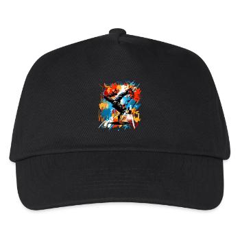 Breakdance - Casquette de baseball Enfant - noir - Devant