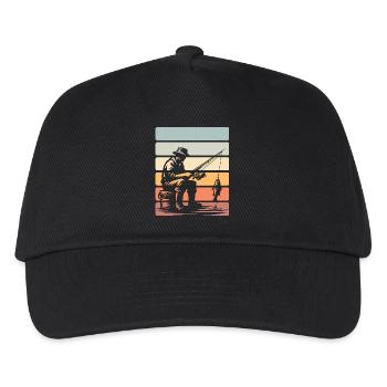 Fishing Anglers Fishing - Kids’ Baseball Cap - black - Front