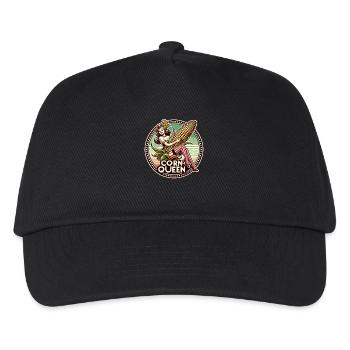 The corn queen with a large corn cob - Kids’ Baseball Cap - black - Front