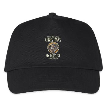 On Christmas Day I received playlist music - Kids’ Baseball Cap - black - Front