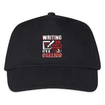 Writing Isn't A Hobby It's A Calling - Kids’ Baseball Cap - black - Front