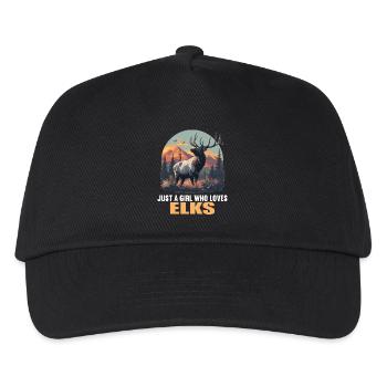 Elche Elch - Kinder Basecap - Schwarz - Vorne