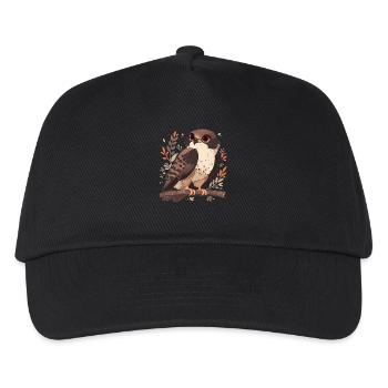Falken Falke - Kinder Basecap - Schwarz - Vorne