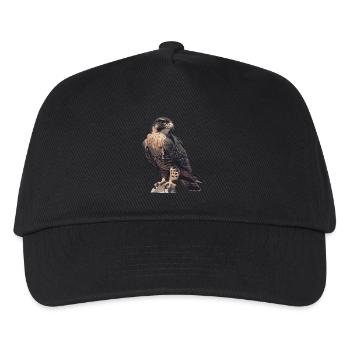 Falken Falke - Kinder Basecap - Schwarz - Vorne