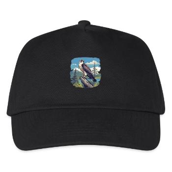 Falken Falke - Kinder Basecap - Schwarz - Vorne