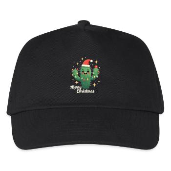 Cactus de Noël Cactus Cactus - Casquette de baseball Enfant - noir - Devant