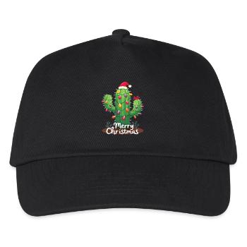 Cactus de Noël Cactus Cactus - Casquette de baseball Enfant - noir - Devant
