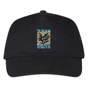 Bird Enthusiast The Sky Is Big Enough Ornithology - Kids’ Baseball Cap - black - Front