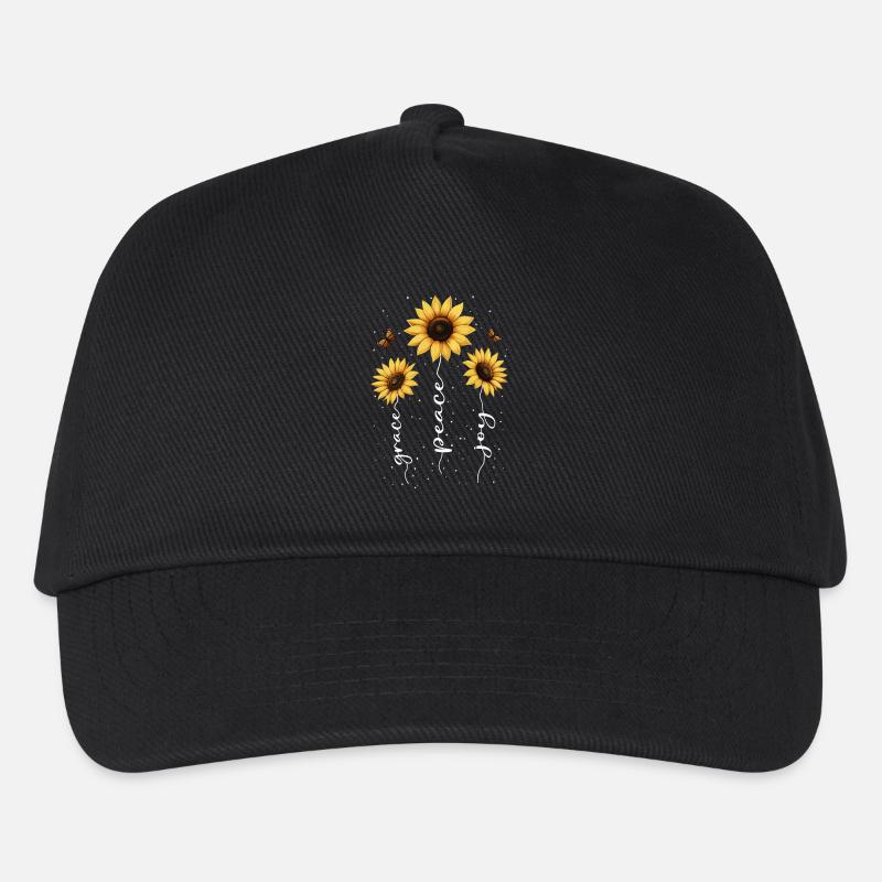 Sommer Blumen Blume Inspiration Motivation Spruch - Kinder Basecap - Schwarz
