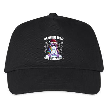 Renne a été vendu Licorne Noël - Casquette de baseball Enfant - noir - Devant