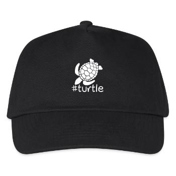 Funny Turtle Hashtag - Kids’ Baseball Cap - black - Front
