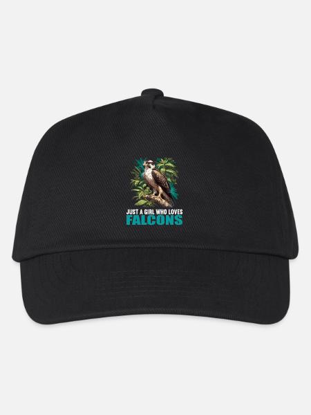 Falken Falke - Kinder Basecap - Schwarz