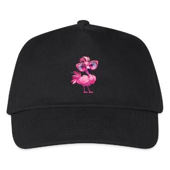 Flamingos Flamingo - Kids’ Baseball Cap - black - Front