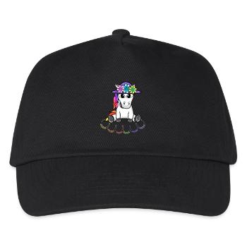 Unicorn Horse Horseshoe Kids Child Baby Mythical Creature - Kids’ Baseball Cap - black - Front