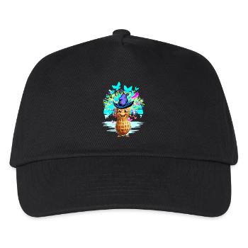 Erdnuss Erdnüsse Kinder Kind Frühling zauber Nuss - Kinder Basecap - Schwarz - Vorne