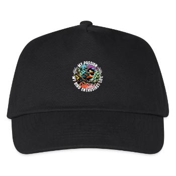 Bird Enthusiast My Passion My Bird Ornithologist - Kids’ Baseball Cap - black - Front