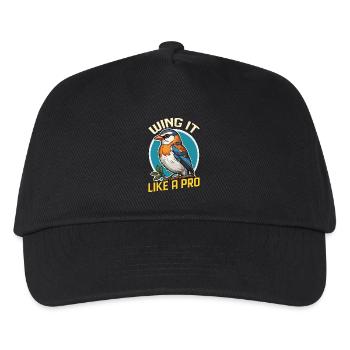 Bird Enthusiast Wing It Like A Pro Ornithologist - Kids’ Baseball Cap - black - Front