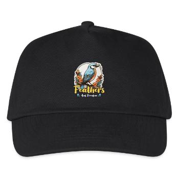 Bird Enthusiast Feathers And Freedom Ornithologist - Kids’ Baseball Cap - black - Front
