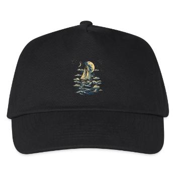 Voile graphique - Casquette de baseball Enfant - noir - Devant