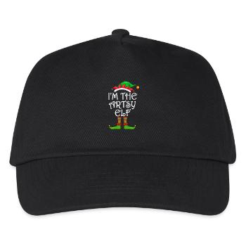 I'm The Artsy Elf Shirt Matching Family Christmas - Kids’ Baseball Cap - black - Front