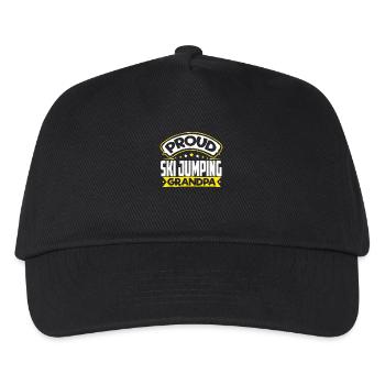 Sports Grandpa Ski Jumping Grandpa - Kids’ Baseball Cap - black - Front