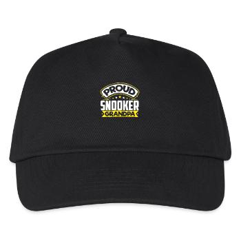 Sport Opa Snooker Opa - Kinder Basecap - Schwarz - Vorne