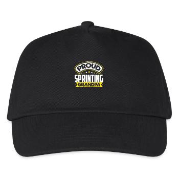 Sports Grandpa Sprinting Grandpa - Kids’ Baseball Cap - black - Front