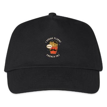 Ich spreche fließend Pommes frites - Kinder Basecap - Schwarz - Vorne