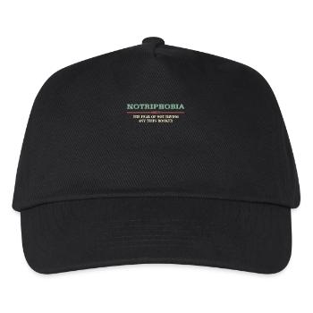 Notriphobia: The fear of a lack of travel - Kids’ Baseball Cap - black - Front