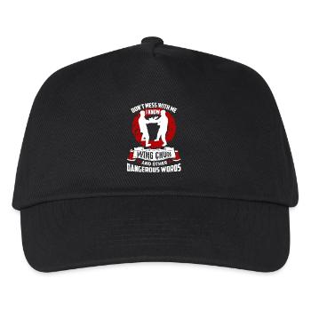 Wing Chun Don't Mess With Me I Know Wing Chun - Kids’ Baseball Cap - black - Front
