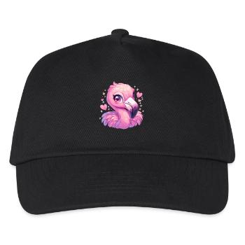 Flamingos Flamingo - Kids’ Baseball Cap - black - Front