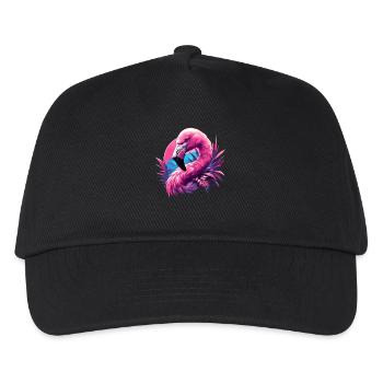 Flamingos Flamingo - Kids’ Baseball Cap - black - Front