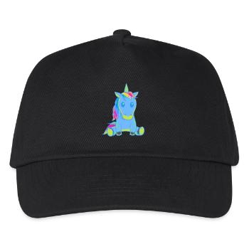 Licorne Licornes Bébé Tout-petit Tout-petits Fable - Casquette de baseball Enfant - noir - Devant