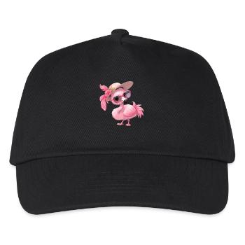 Flamingos Flamingo - Kids’ Baseball Cap - black - Front
