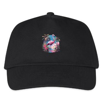 Flamingos Flamingo - Kids’ Baseball Cap - black - Front