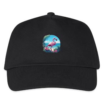 Flamingos Flamingo - Kids’ Baseball Cap - black - Front