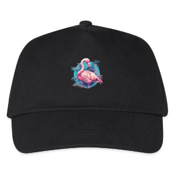 Flamingos Flamingo - Kids’ Baseball Cap - black - Front