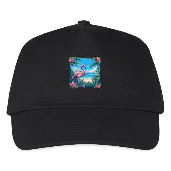 Flamingos Flamingo - Kids’ Baseball Cap - black - Front