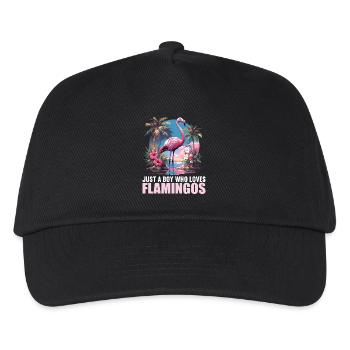 Flamingos Flamingo - Kids’ Baseball Cap - black - Front