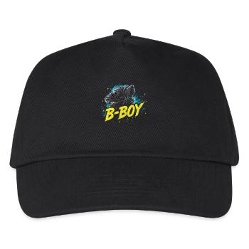 B-Boy Breakdance Breakdancer Urban Hip Hop - Kids’ Baseball Cap - black - Front