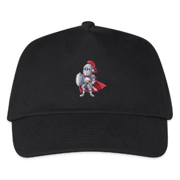 Freundlicher Ritter als Geburtstagsgeschenk Design - Kinder Basecap - Schwarz - Vorne