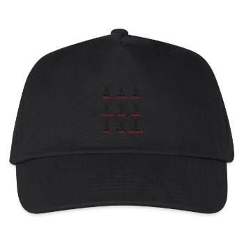 Humour de renne : de Dasher à Rudolph avec - Casquette de baseball Enfant - noir - Devant