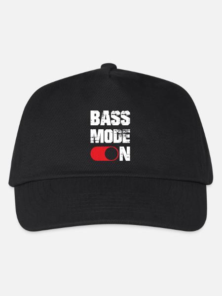 Bass mode on funny - Kinder Basecap - Schwarz