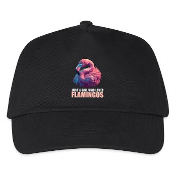 Flamingos Flamingo - Kids’ Baseball Cap - black - Front
